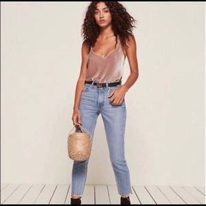 Reformation Mabel Velvet Tank